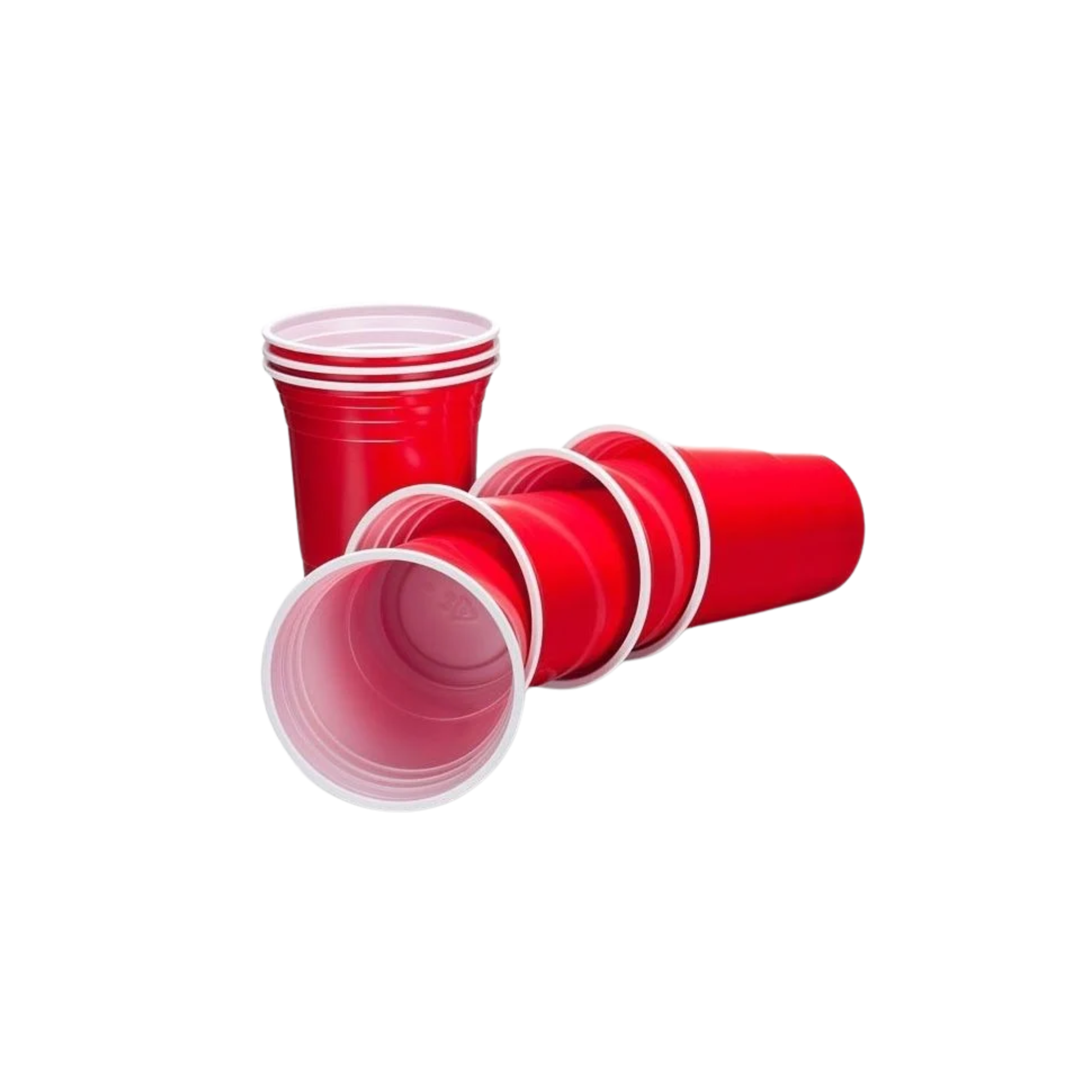 Rode Plastic Beker